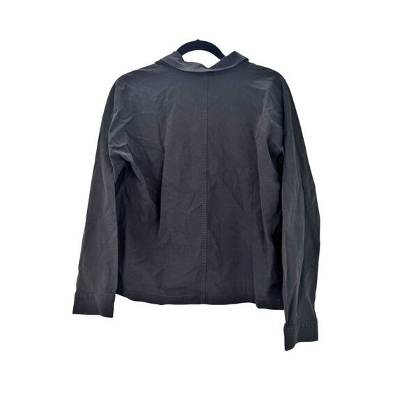 EILEEN FISHER Classic Collar Jacket Long Sleeve Black Size Small NWT - Picture 3 of 12